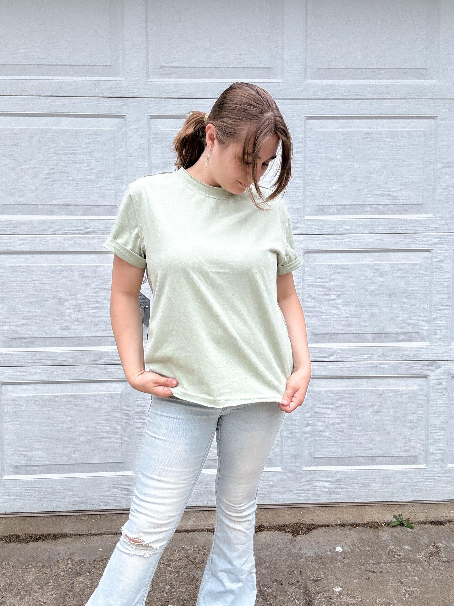 Sage Baby Tee